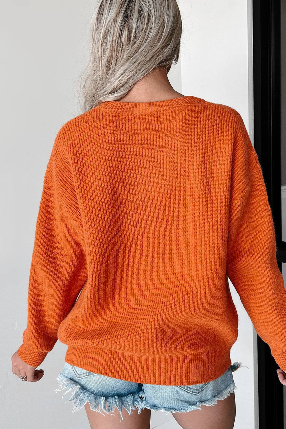 Flamingo Hello Pumpkin Graphic Sweater